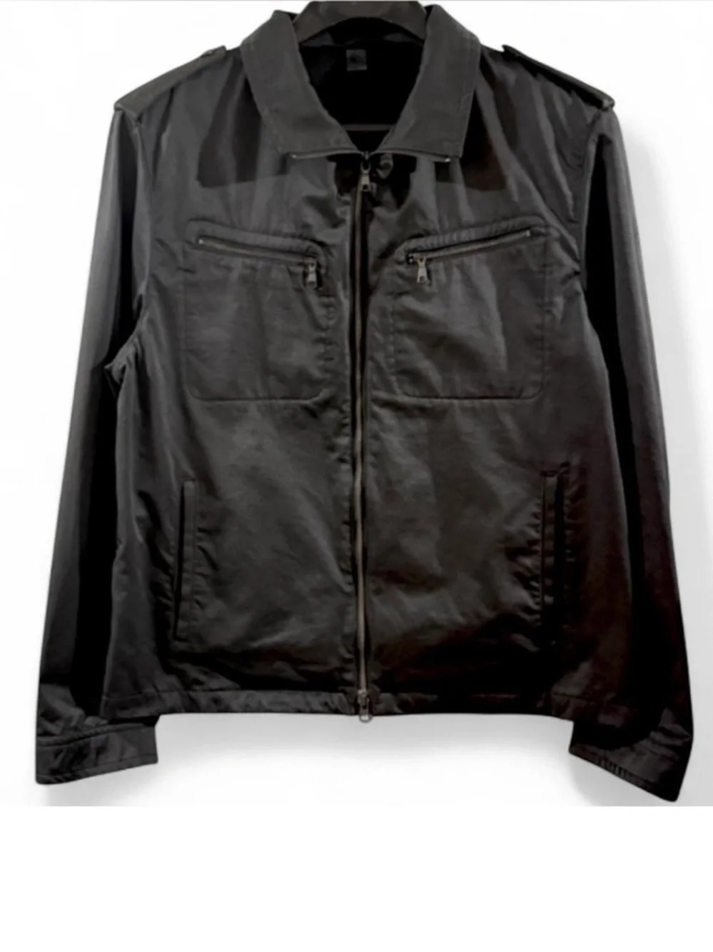 Vintage Banana Republic Black Military Jacket Size Men’s Large